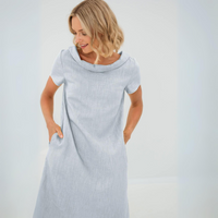 Lara - Stilvolles und elegantes Minikleid in Hellblau