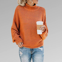 LUNA - KLASSISCHER SKANDINAVISCHER STRICKPULLOVER FÜR FRAUEN in Orange