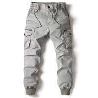Niel | Herren Cargo Jogger mit Rippbündchen in Grau