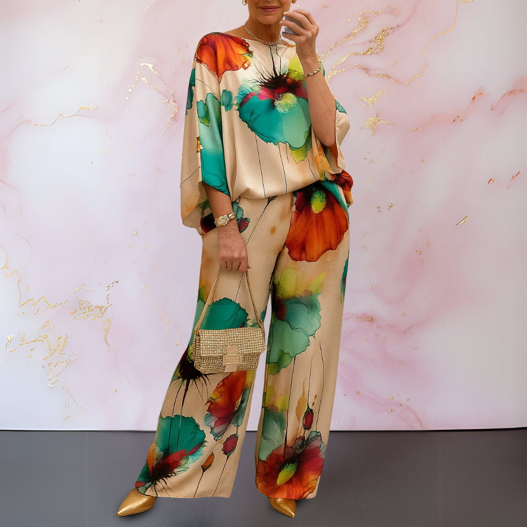 Mona™| Zweiteiliges Damen-Set aus Satin