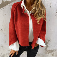 Judith™ | Elegante, warme kurze Jacke in Rot