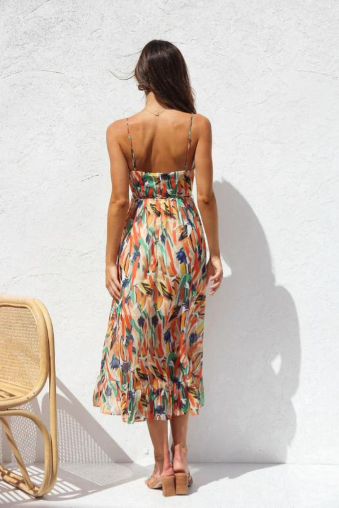 Sarina - Elegantes Sommer-Midikleid für Damen