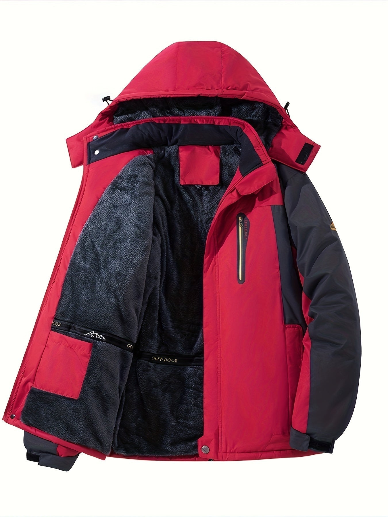 Warme Fleece-gefütterte Jacke Winterjacke für Herren | Ideal für den Winter