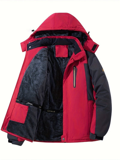 Warme Fleece-gefütterte Jacke Winterjacke für Herren | Ideal für den Winter