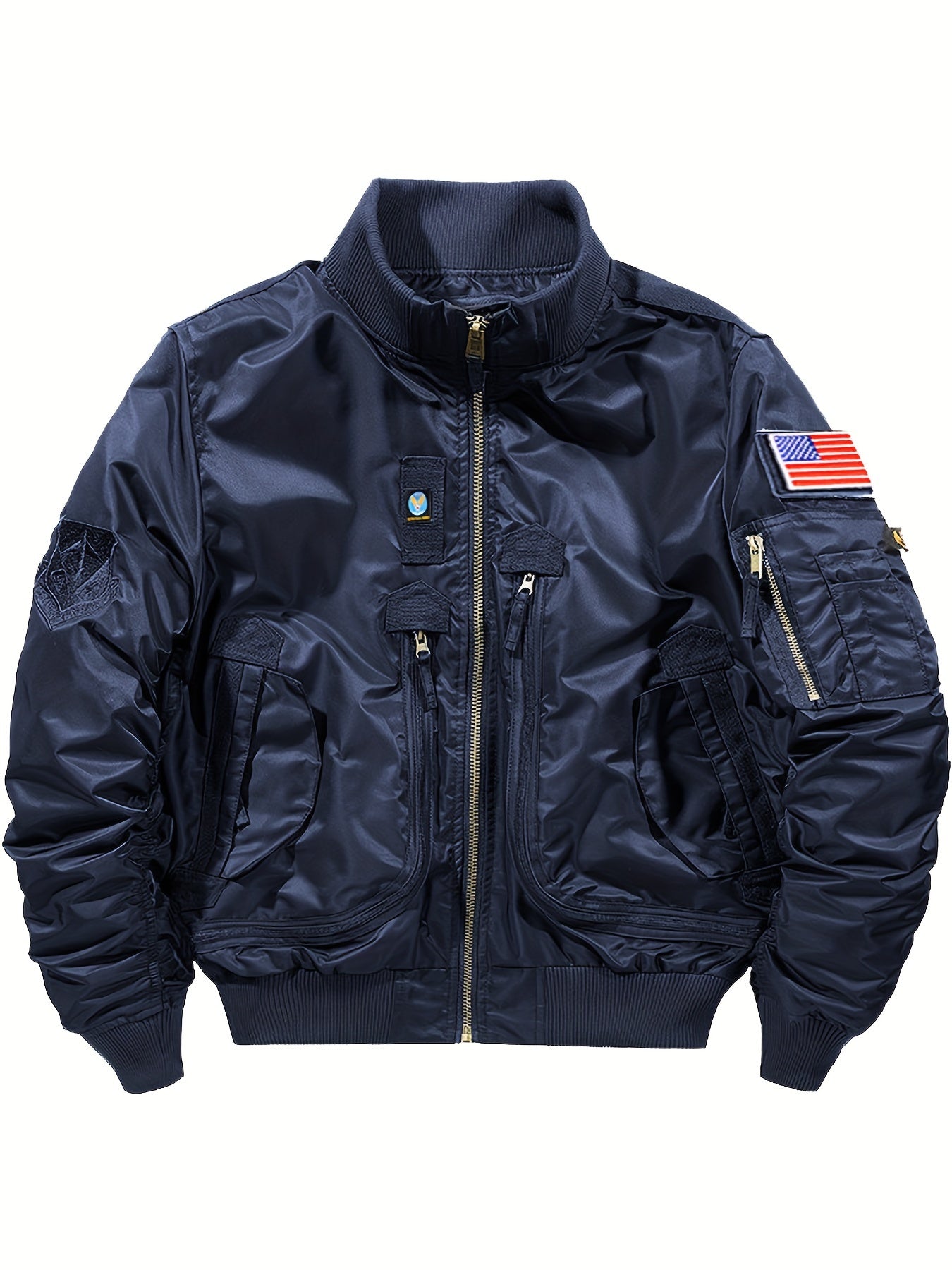 Warme Stehkragen Bomber Taktische Outdoor Jacke für Herren | Perfekt für Outdoor-Aktivitäten