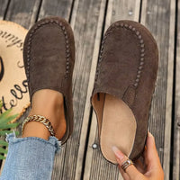 Mariselle | Damen Slip-On Loafers in Kaffee