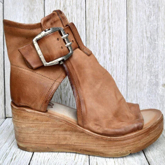 Shrina | Boho-Sandalen mit Keilabsatz für Damen