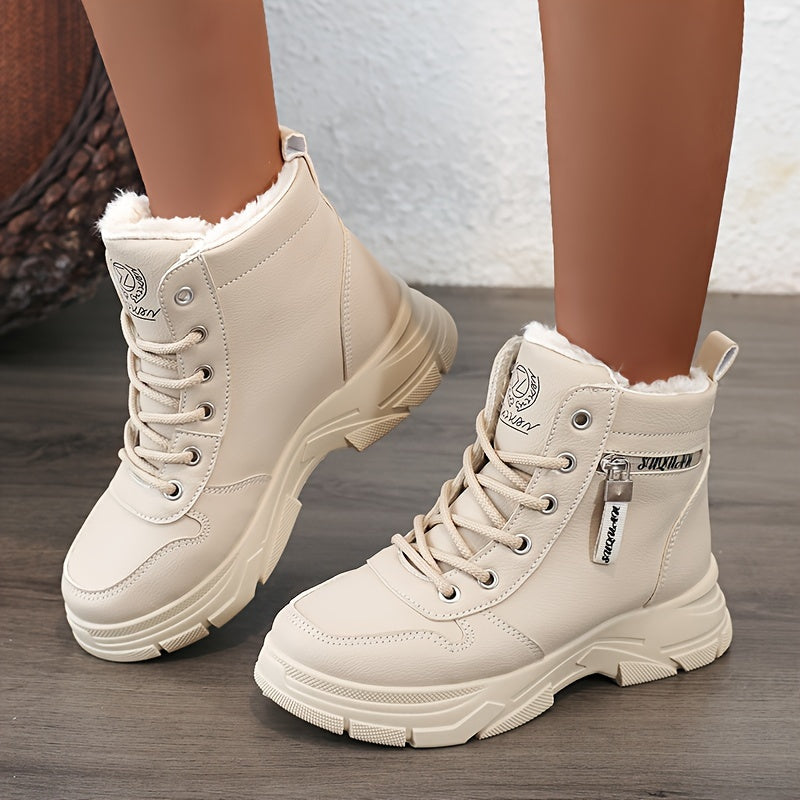 Sandra - Modische Festliche Winter-Sneakern für Damen