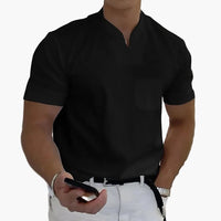 Herrenpoloshirt Moderne Stil Elegant für Entspannte oder Stilvolle Erscheinung in Schwarz