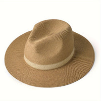 Sonnenhut mit breiter Krempe für Damen und Herren – SunShield Panama in Khaki