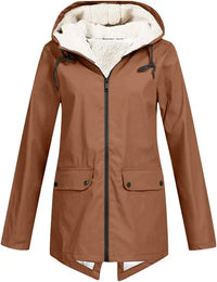 AMELIA - Outdoor-Regenmantel für Damen in Braun
