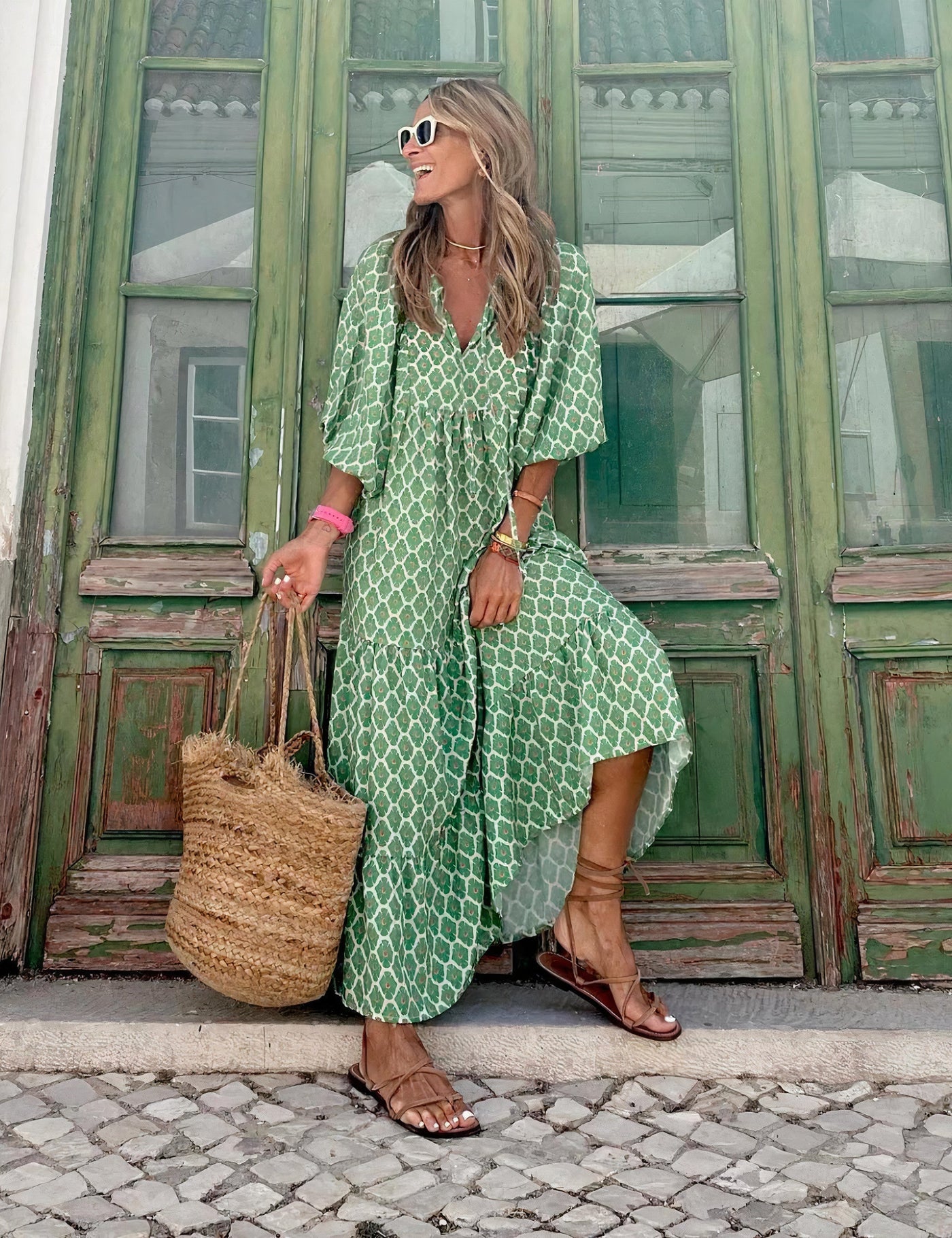 Langes Böhmisches Kleid für Damen