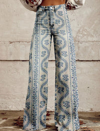 Blaues Muster