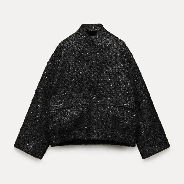 Heilena | Trendy Pailletten-Jacke für Frauen