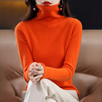 Akainu - Angenehmer Rollkragenpullover in Orange
