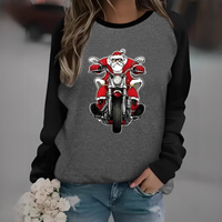 Quinty - Kuscheliger und warmer Pullover in Grau Schwarz
