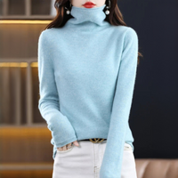 Akainu - Angenehmer Rollkragenpullover in Blume Grün