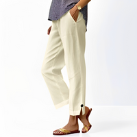 Kassia - Hose mit lockerer Passform in Beige