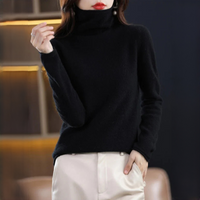 Akainu - Angenehmer Rollkragenpullover in Schwarz