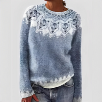 Christal - Weicher und warmer Pullover in Hellblau