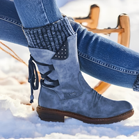 Iris - Komfortable und warme Boots in Blau