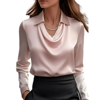 Dionne - Bequeme Langarmbluse in Rosa