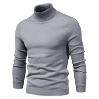 Benedikt - Traditioneller und bequemer Rollkragenpullover in Grau