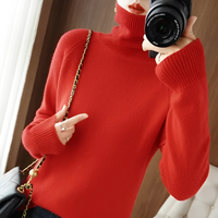 Silvana - Eleganter Rollkragenpullover in Rot