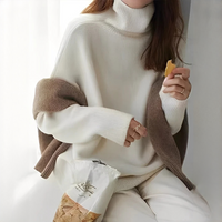 Adrienne - Eleganter und wohliger Rollkragenpullover in Weiß