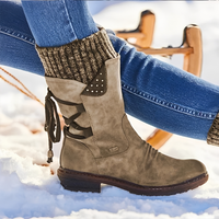 Iris - Komfortable und warme Boots in Braun