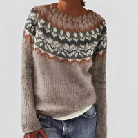 Christal - Weicher und warmer Pullover in Khaki