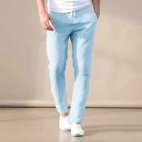 Immanuel - Bequeme Hose mit Kordelzug in Blau