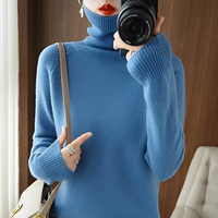 Silvana - Eleganter Rollkragenpullover in Blau