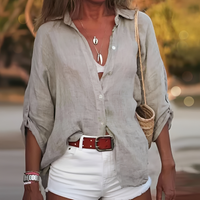 Milana - Bequemes Langarmshirt in Grau