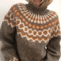 Oona - Eleganter und kuscheliger Rollkragenpullover in Braun