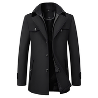 Andrew - Eleganter und wärmender Mantel in Schwarz