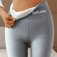 Seffia - Bequeme Leggings in Hellgrau