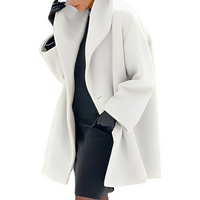 Elian - Schicker und warmer Mantel in Creme