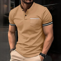 Teodor - Modernes und einfaches Poloshirt in Khaki