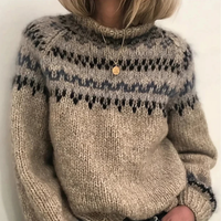 Oona - Eleganter und kuscheliger Rollkragenpullover in Khaki