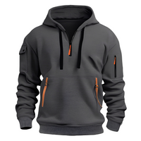 Paxton - Moderner Hoodie in Dunkelgrau