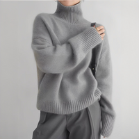 Adrienne - Eleganter und wohliger Rollkragenpullover in Grau