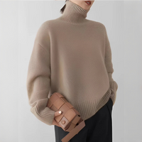 Adrienne - Eleganter und wohliger Rollkragenpullover in Khaki