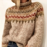 Oona - Eleganter und kuscheliger Rollkragenpullover in Beige
