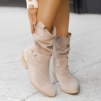 Elisa - Modische und komfortable Stiefel in Beige