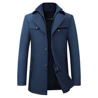 Andrew - Eleganter und wärmender Mantel in Marineblau