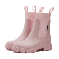 Claire - Bequeme, wasserfeste Stiefel in Rosa