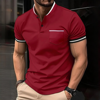 Teodor - Modernes und einfaches Poloshirt in Rot