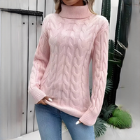 Amélie - Komfortabler Rollkragenpullover in Rosa