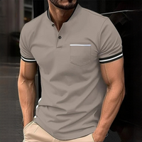 Teodor - Modernes und einfaches Poloshirt in Grau